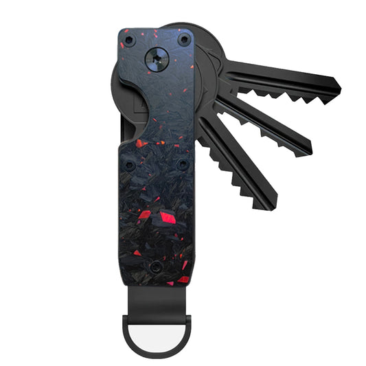 Key Organizer Compact Metal Key Chain - Secure 1-5 Keys