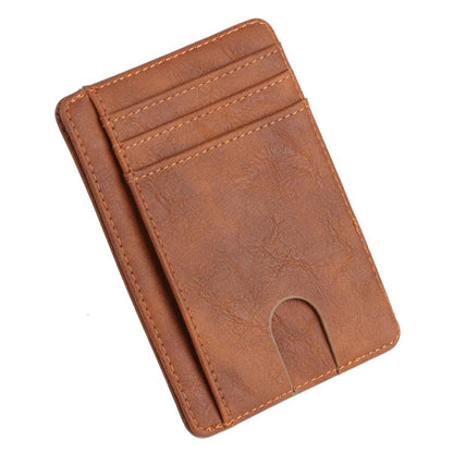 Mens Thin Leather Wallet - RFID Protection