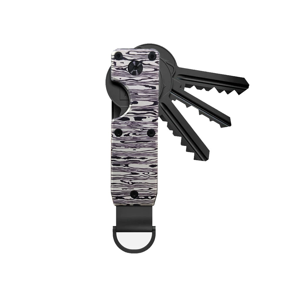 Key Organizer Compact Metal Key Chain - Secure 1-5 Keys