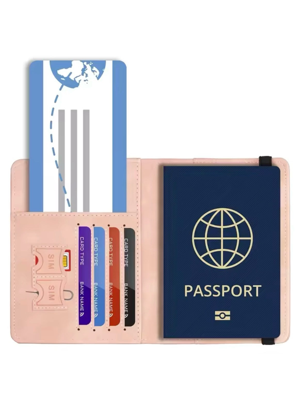 Travel Passport Card Holder