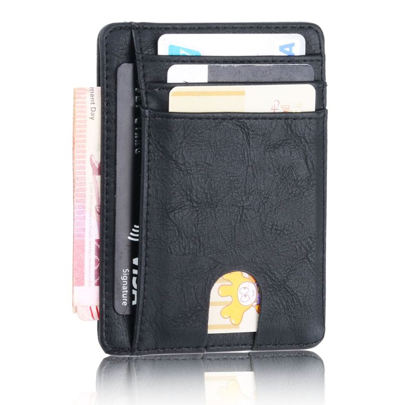 Mens Thin Leather Wallet - RFID Protection