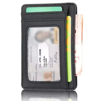 Mens Thin Leather Wallet - RFID Protection