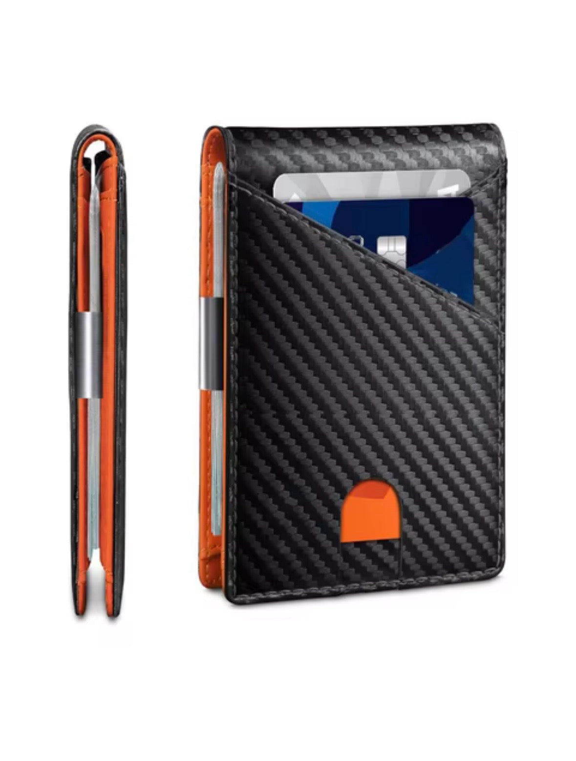 Men's Slim Leather Wallet - RFID Protection