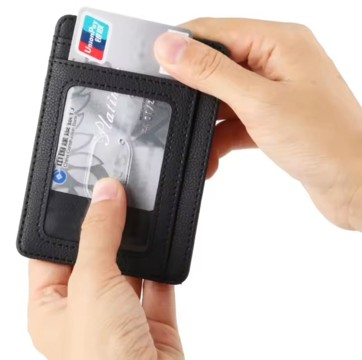 Mens Thin Leather Wallet - RFID Protection